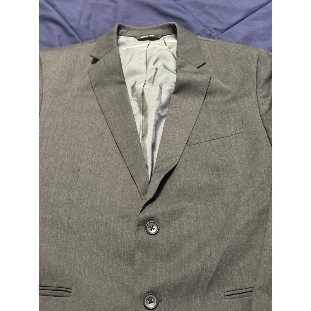 Banana Republic Mens 42R Grey Tailored Fit Italian Wool Blazer Cerruti Fabric